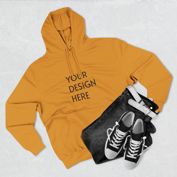 Three-Panel Fleece Hoodie