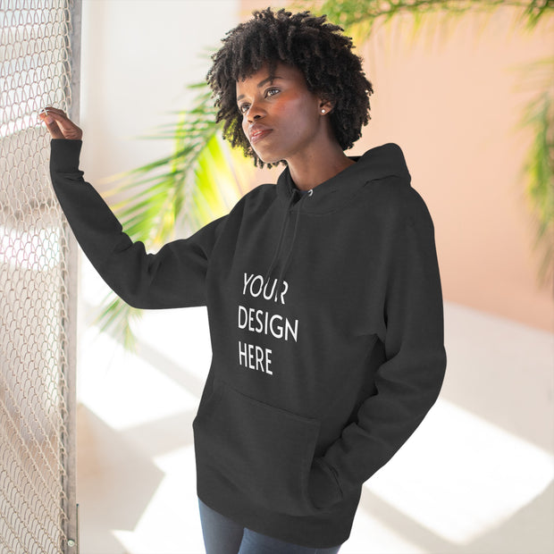 Three-Panel Fleece Hoodie