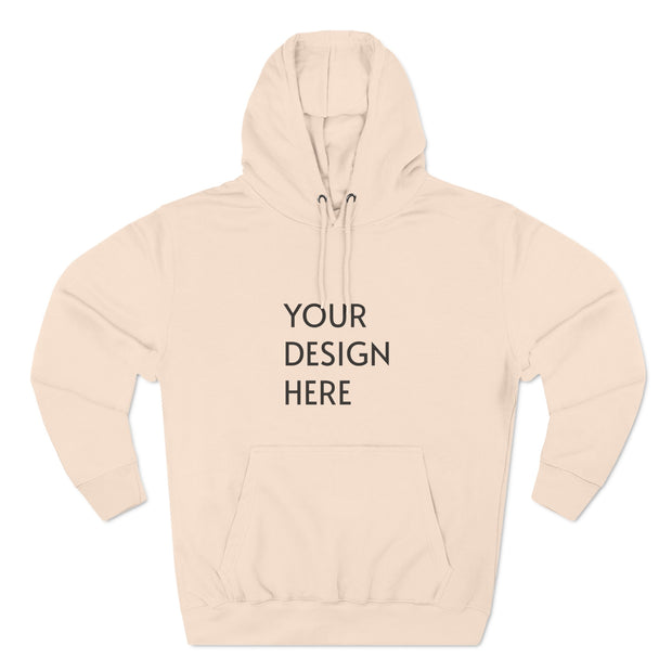 Three-Panel Fleece Hoodie