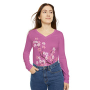 Women's Long Sleeve V-neck Shirt (AOP)