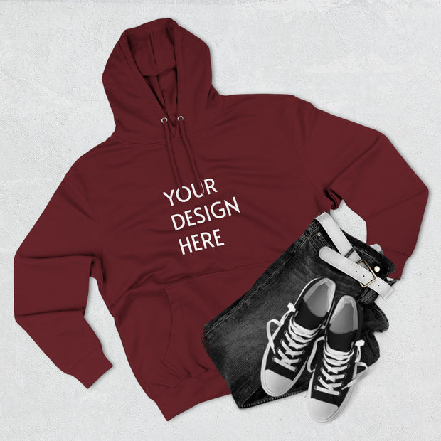 Three-Panel Fleece Hoodie