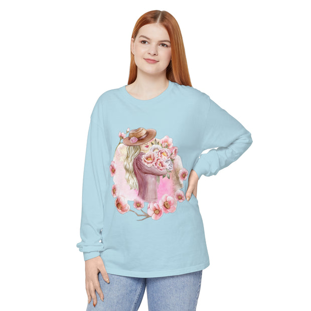 Unisex Garment-dyed Long Sleeve T-Shirt