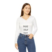 Women's Long Sleeve V-neck Shirt (AOP)