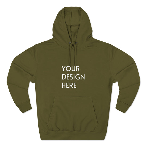 Three-Panel Fleece Hoodie